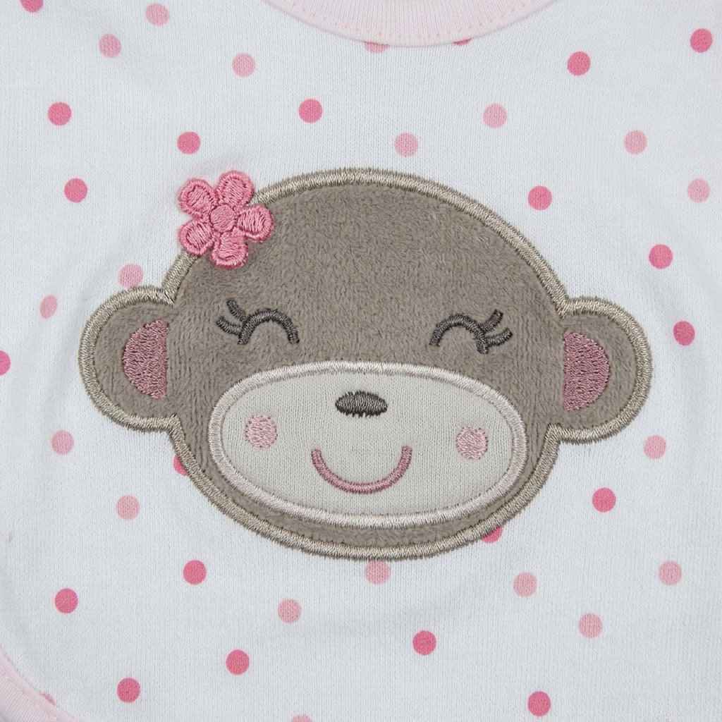BABY Bib SET 3PCS BEAR PINK
