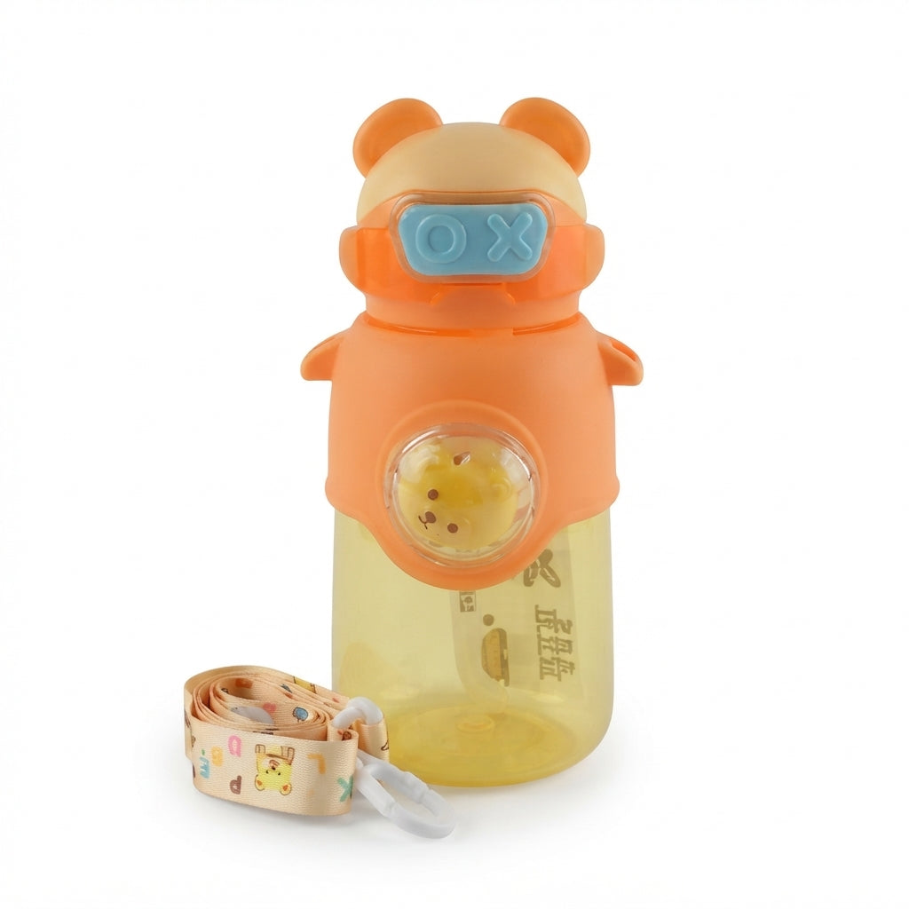 BABY STRAW SIPPER KITTY ORANGE