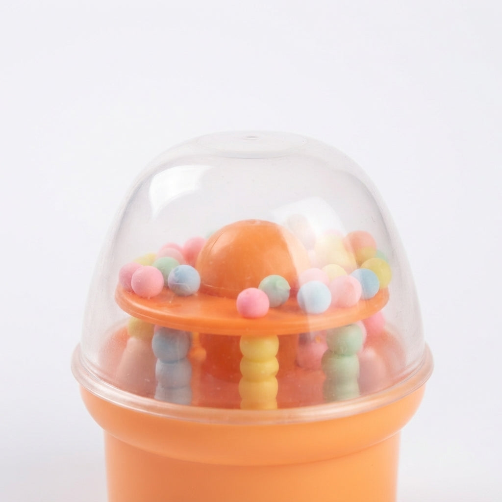 BABY FEEDING BOTTLE RATTLE CAP ORANGE MAQ