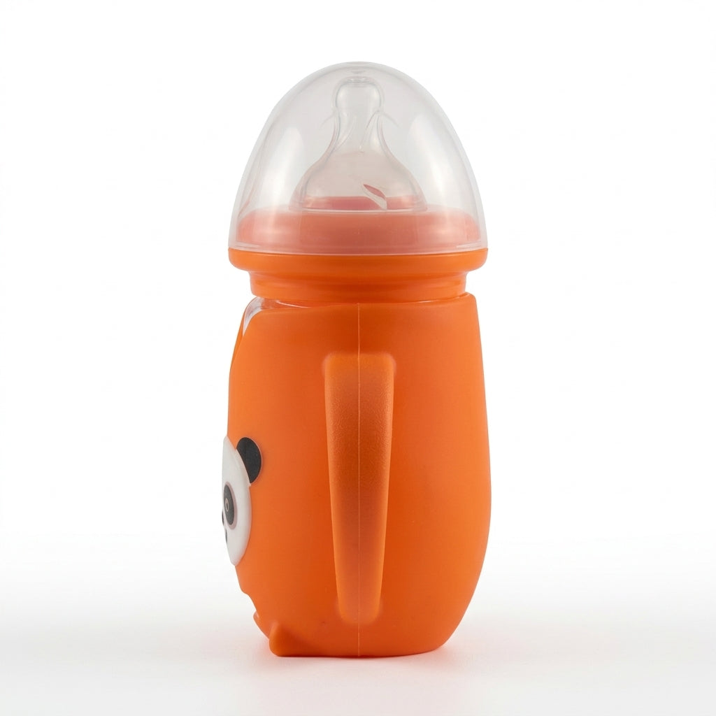 BABY FEEDER CURVE PANDA ORANGE