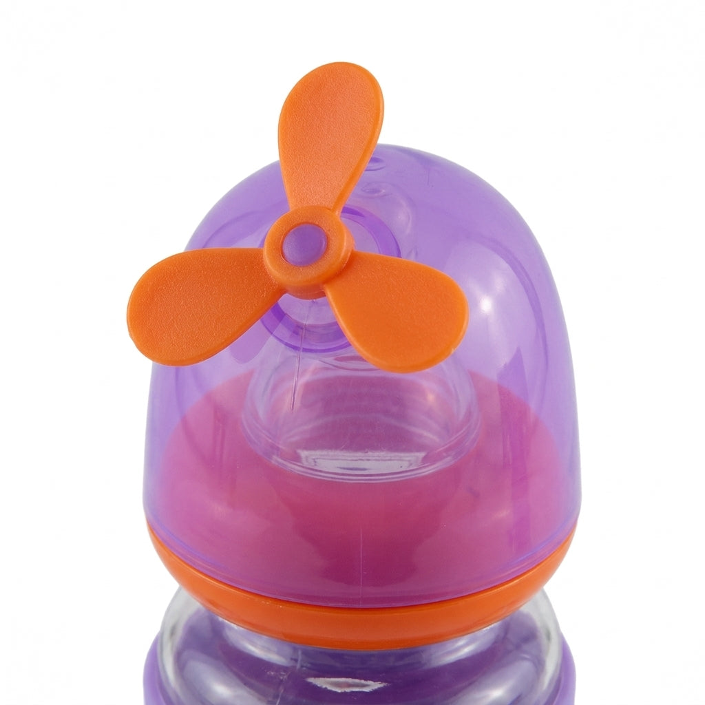 BABY GLASS FEEDER FAN CAP PURPLE YES