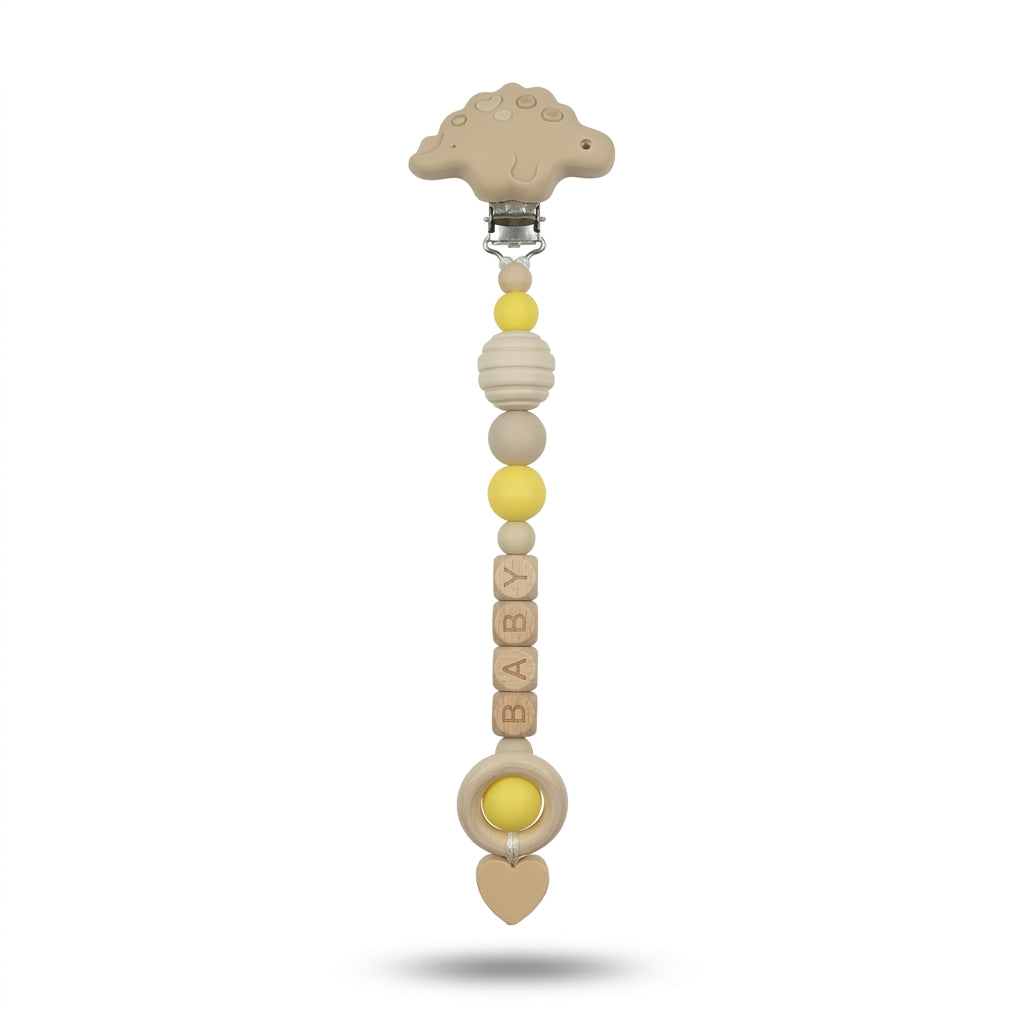 BABY WOODEN CHAIN YELLOW