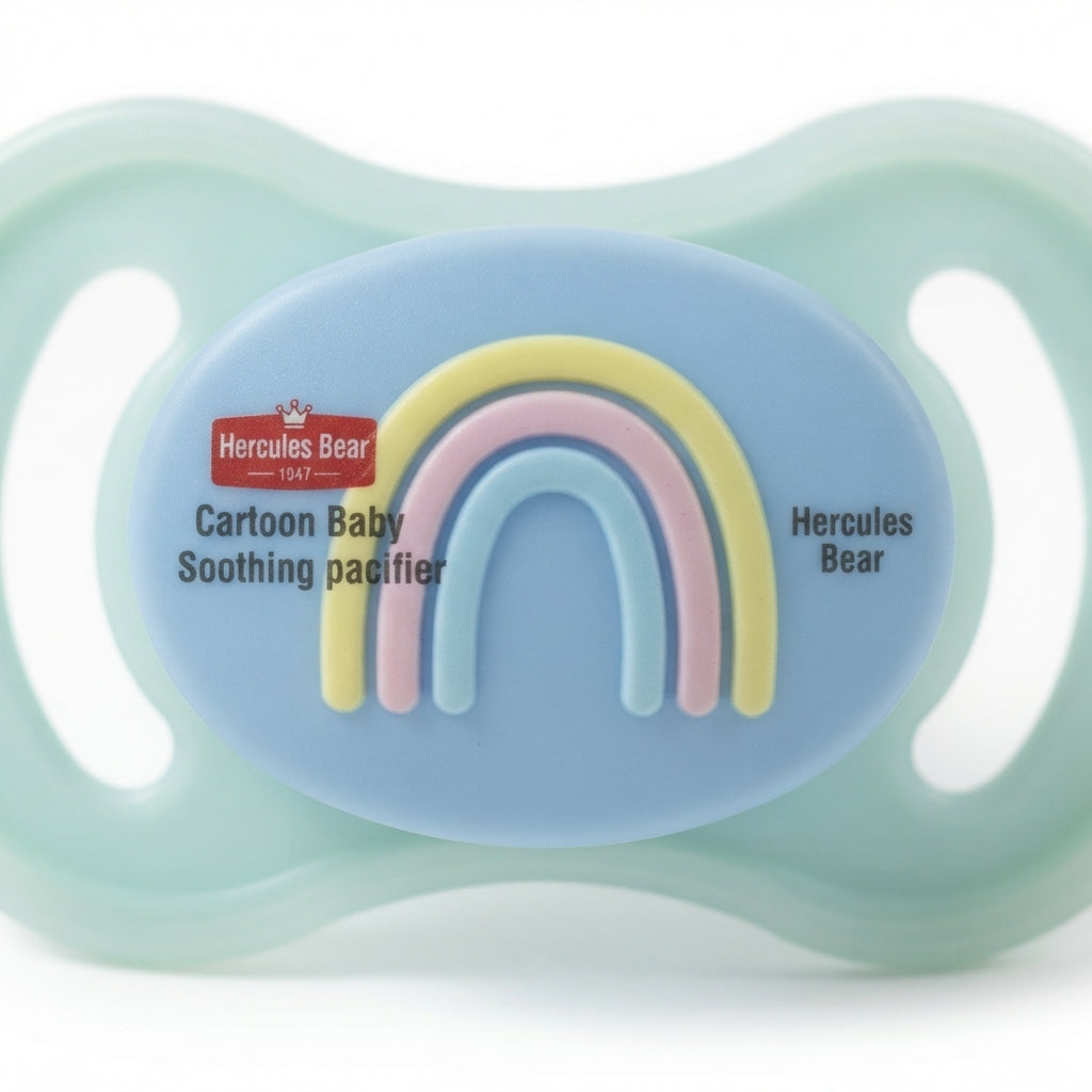 BABY PACIFIER SILICON RAINBOW BLUE