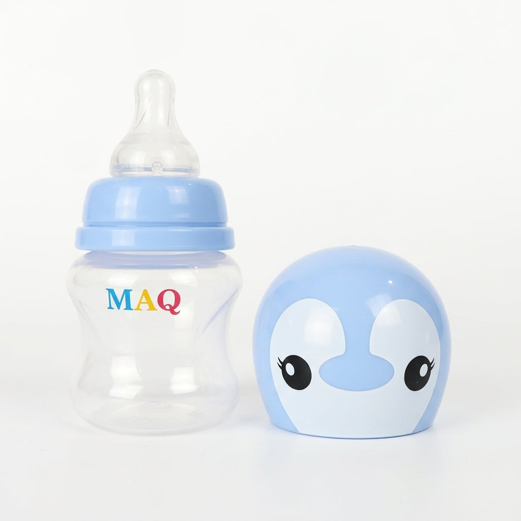 BABY FEEDING BOTTLE WIDE NECK BLUE MAQ