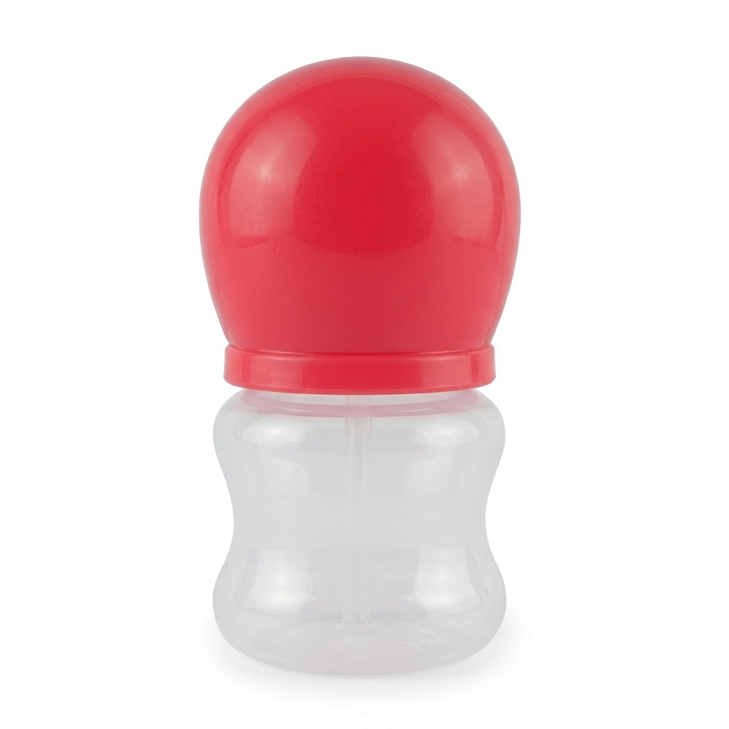 BABY FEEDING BOTTLE WIDE NECK RED MAQ