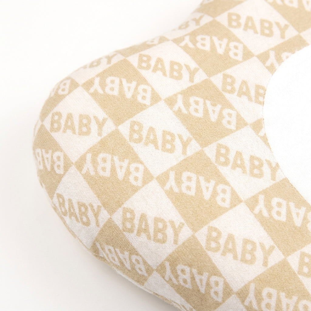 BABY PILLOW CUTE BABY FACE BOX BROWN