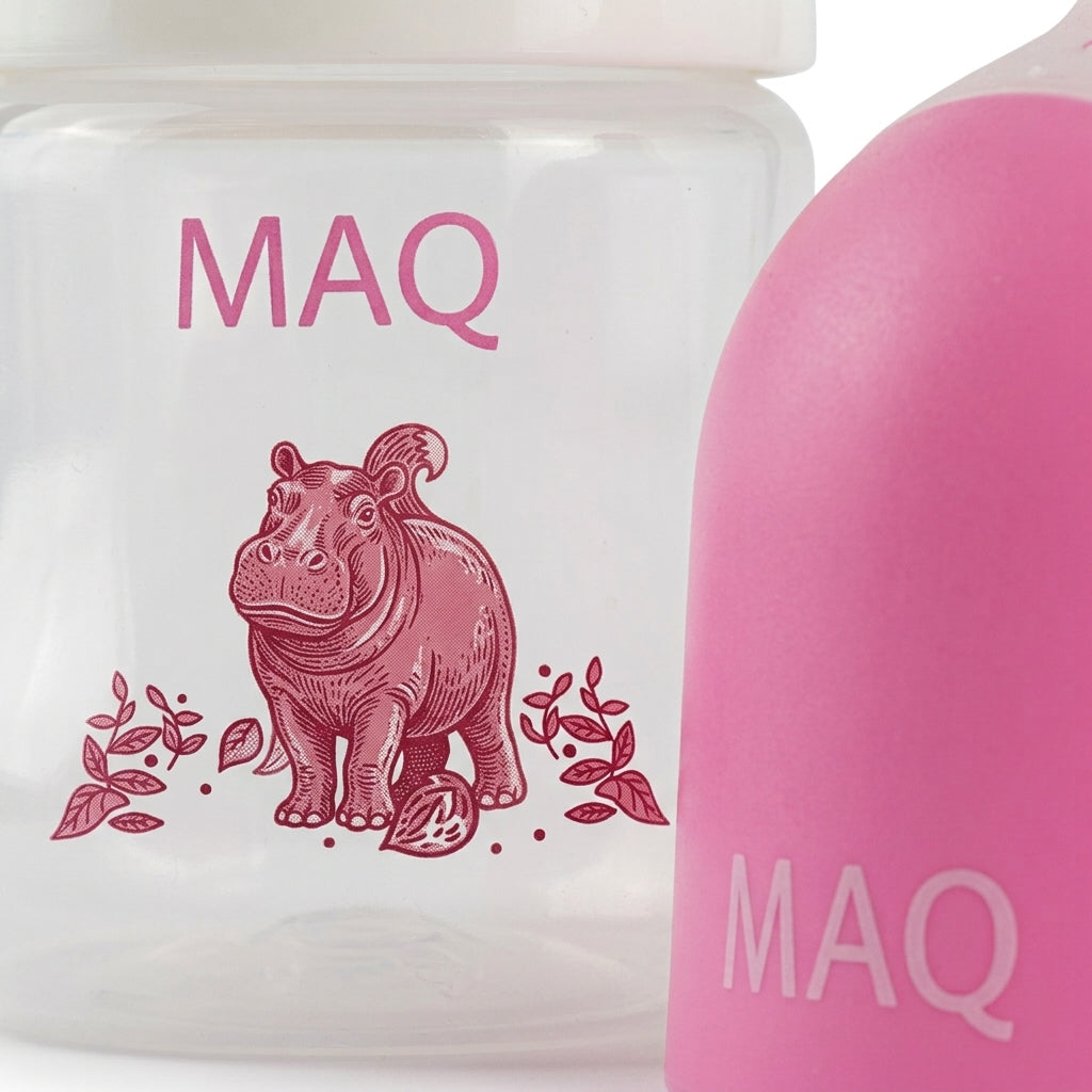 BABY FEEDING BOTTLE DOLPHIN BABY PINK MAQ