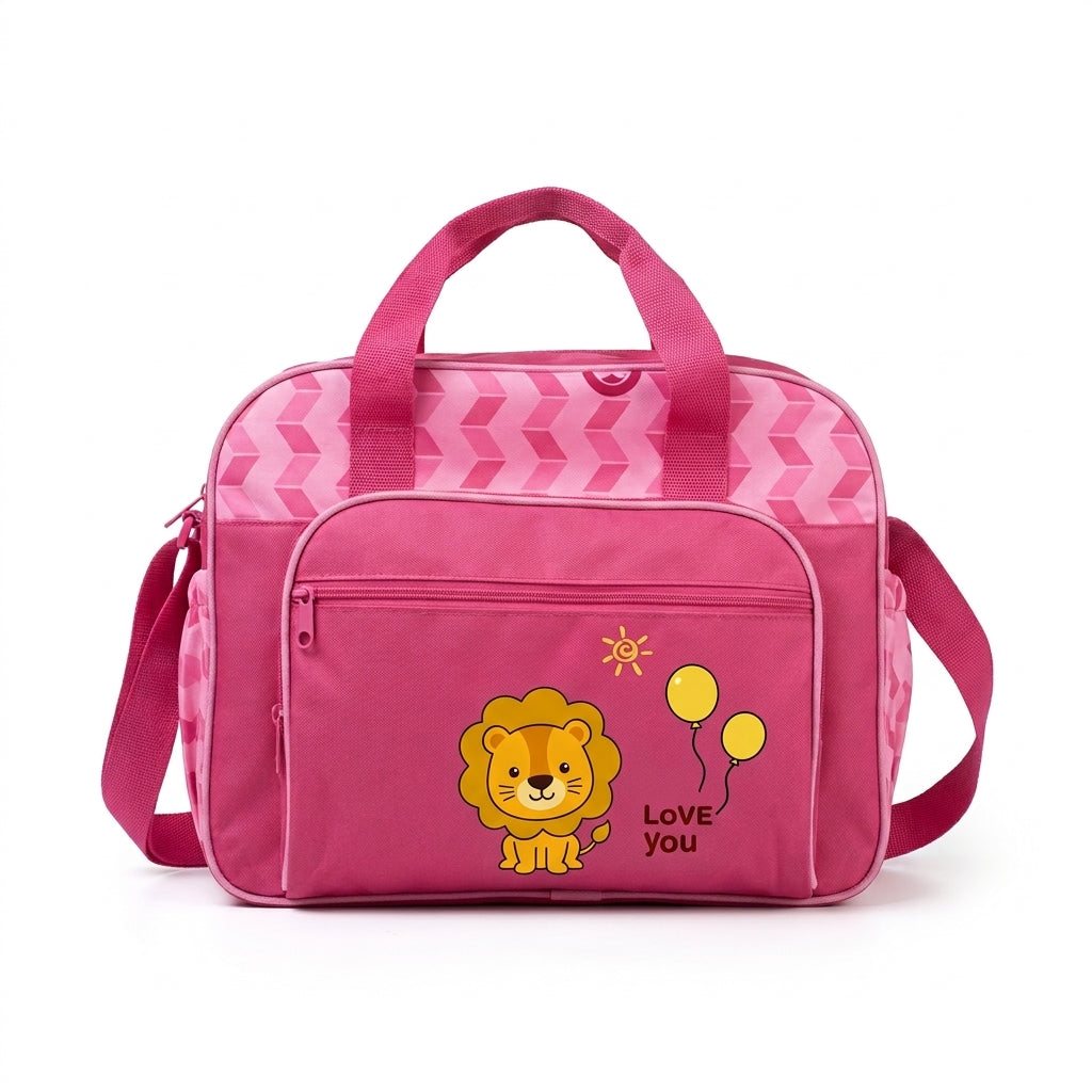 Baby Bag China Double Culting Bear Pink