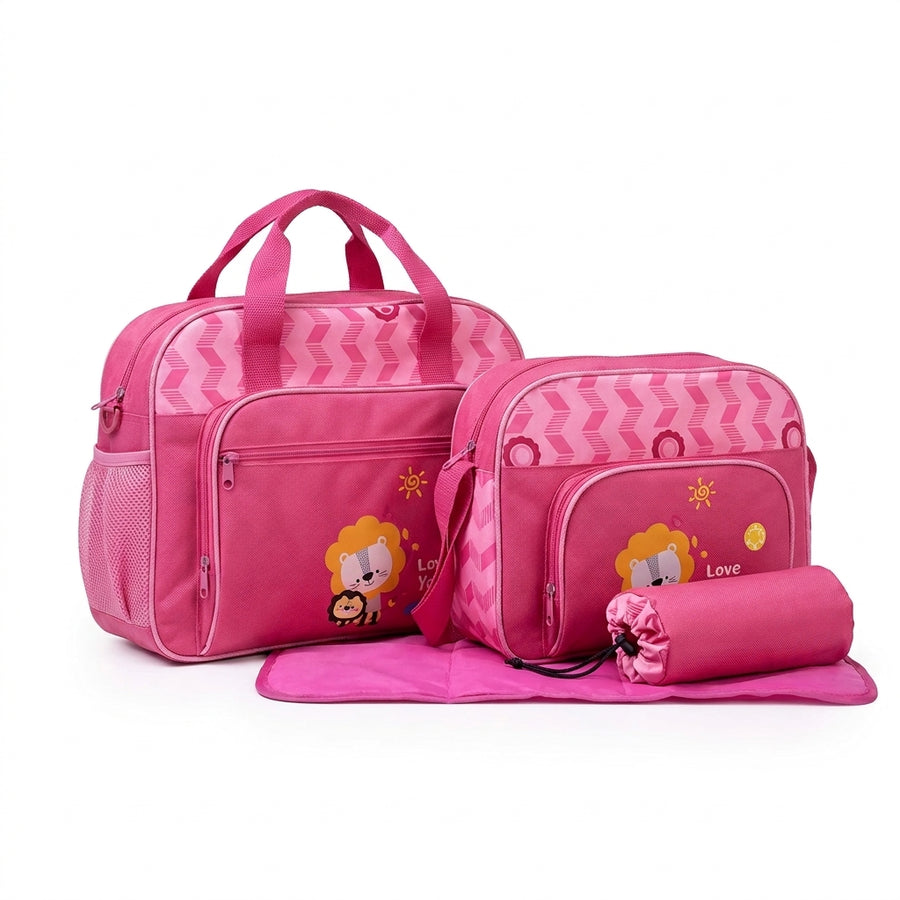 Baby Bag China Double Culting Bear Pink