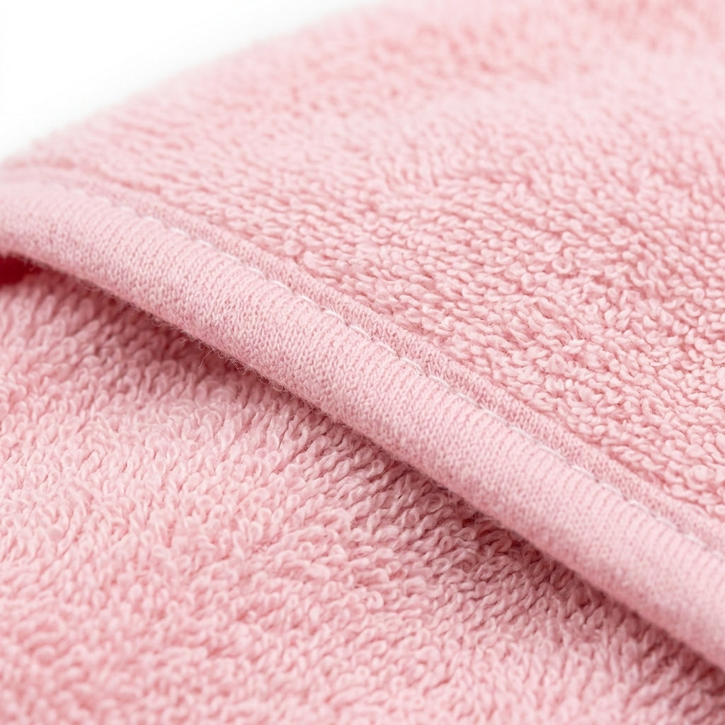 BABY BATH TOWEL PENGUIN PINK
