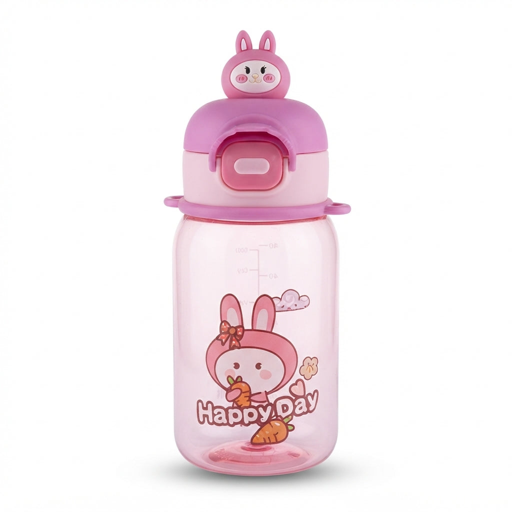 BABY STRAW SIPPER RABBIT PINK