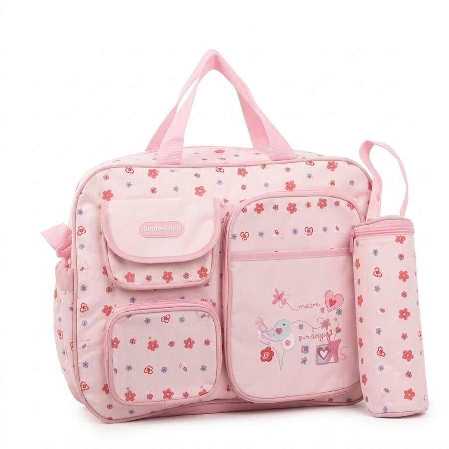 Baby Bag 3-Pocket Pink