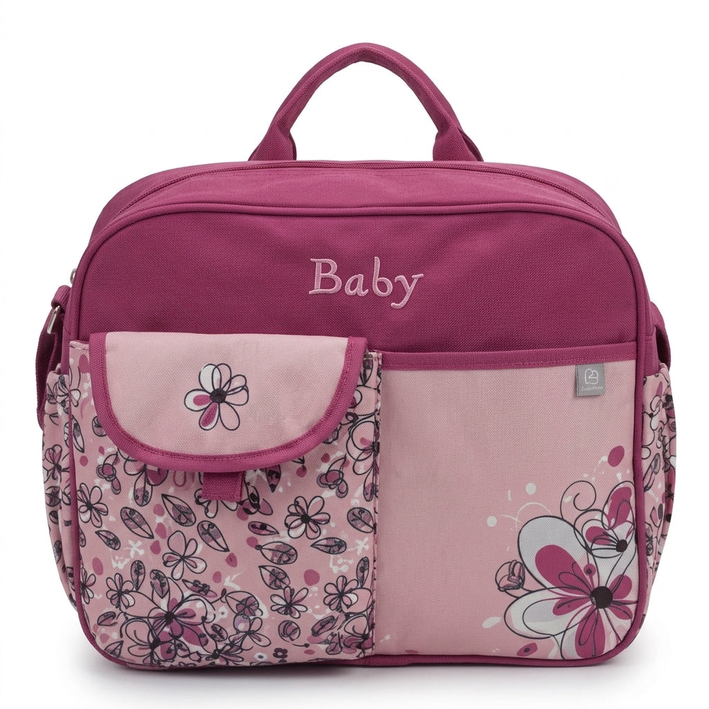 Baby Bag China Double Bear Pink
