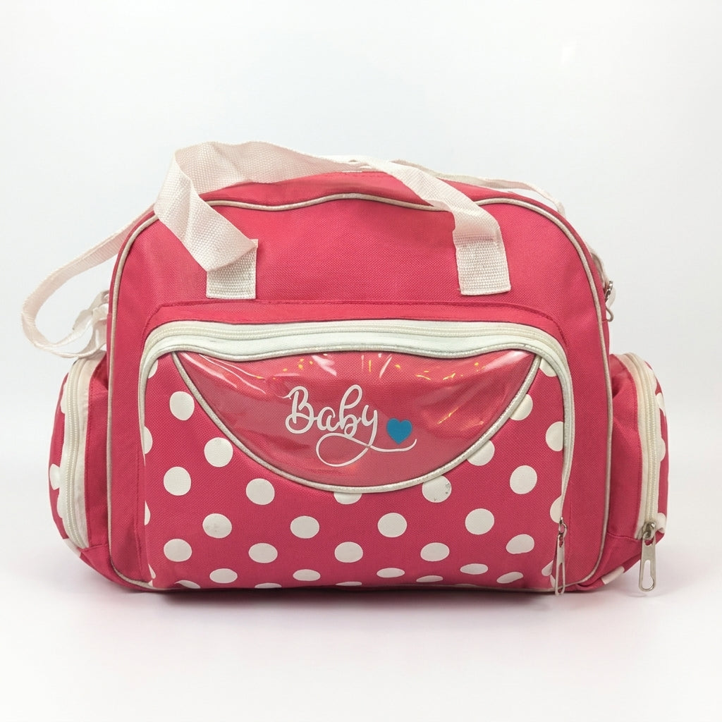 Mini Momo Baby Mother Bag Printed Hot Pink