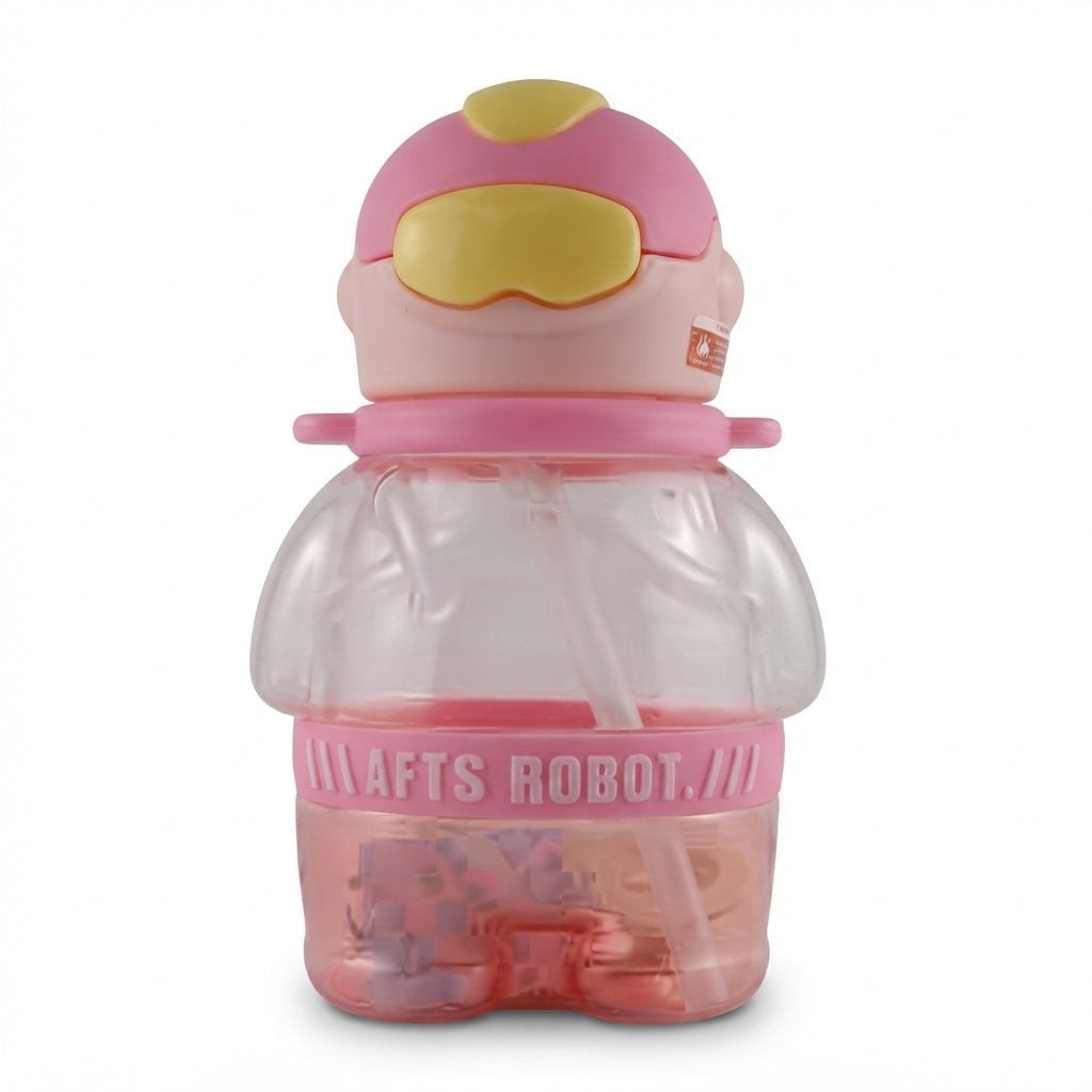 BABY STRAW SIPPER ROBOT PINK