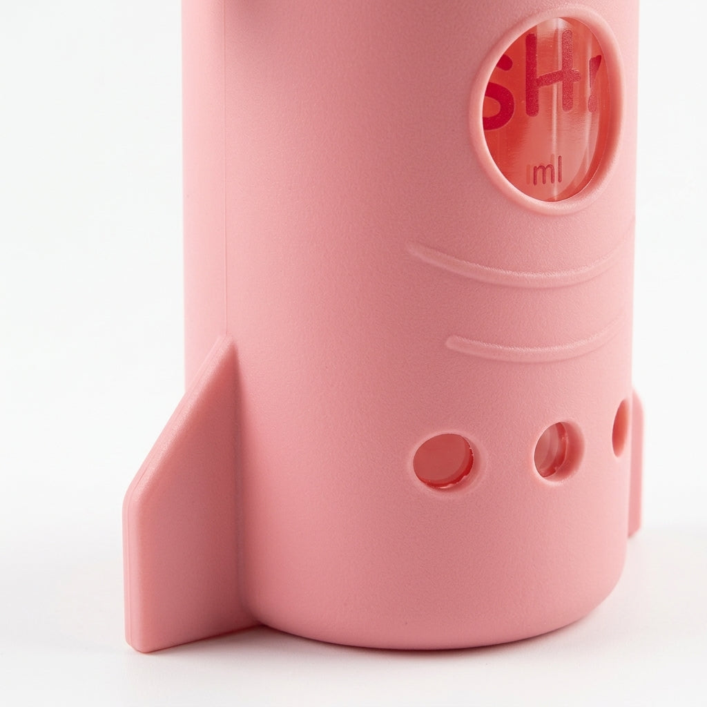 BABY GLASS FEEDER BUNNY PINK FISH