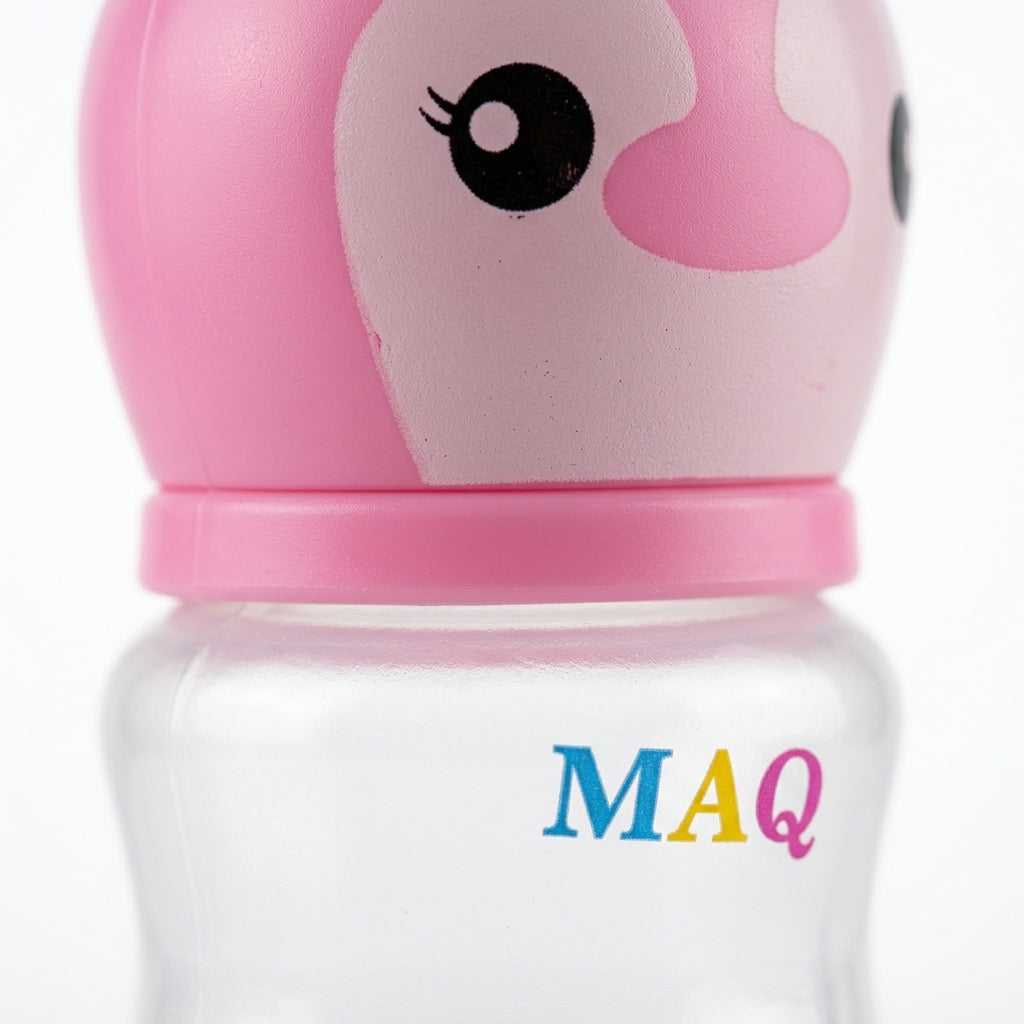 BABY FEEDING BOTTLE WIDE NECK PINK MAQ