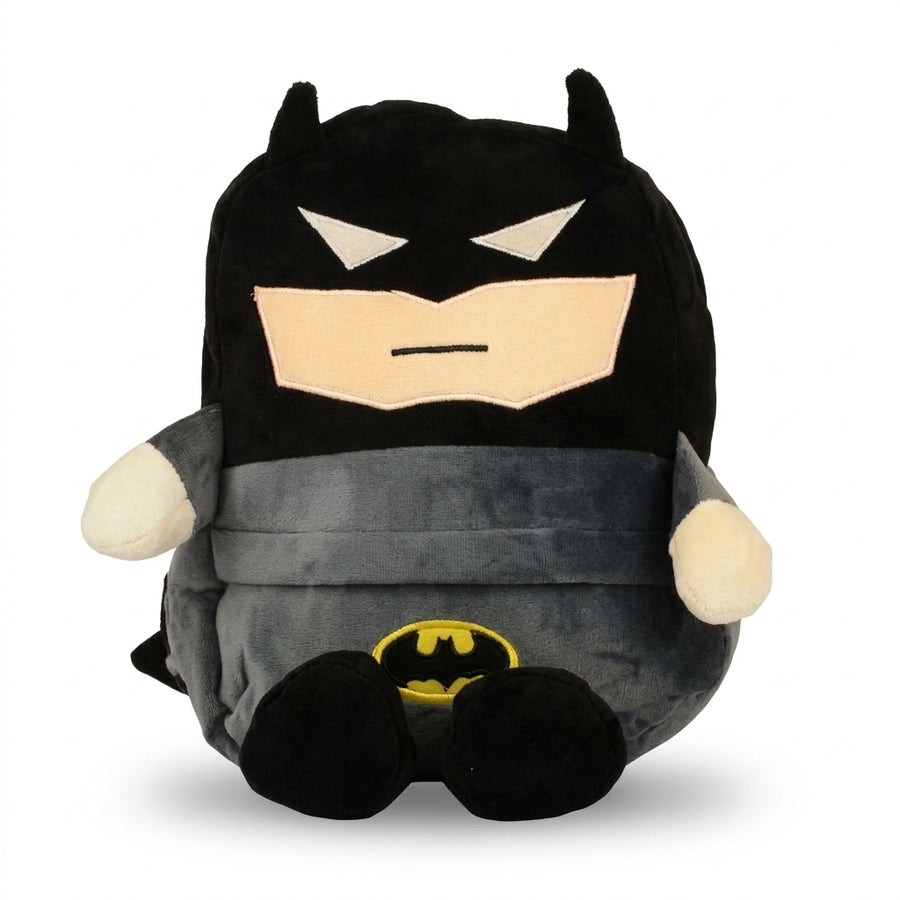 ULTIMATE BATMAN 2 IN 1 SOFT TOY & SHOULDER BAG BLACK AND GREY EDITION