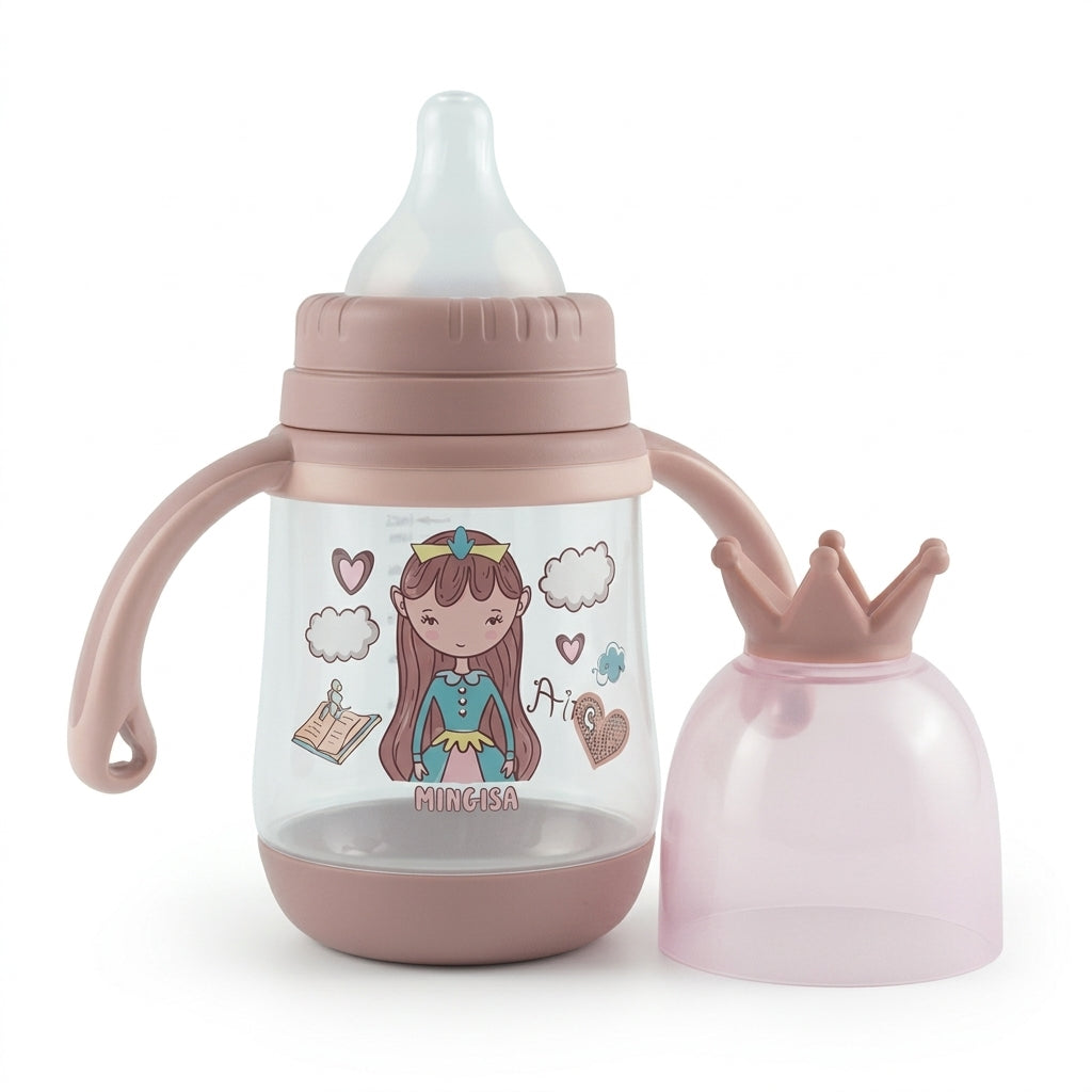 Baby Feeder King Cap Printed Brown