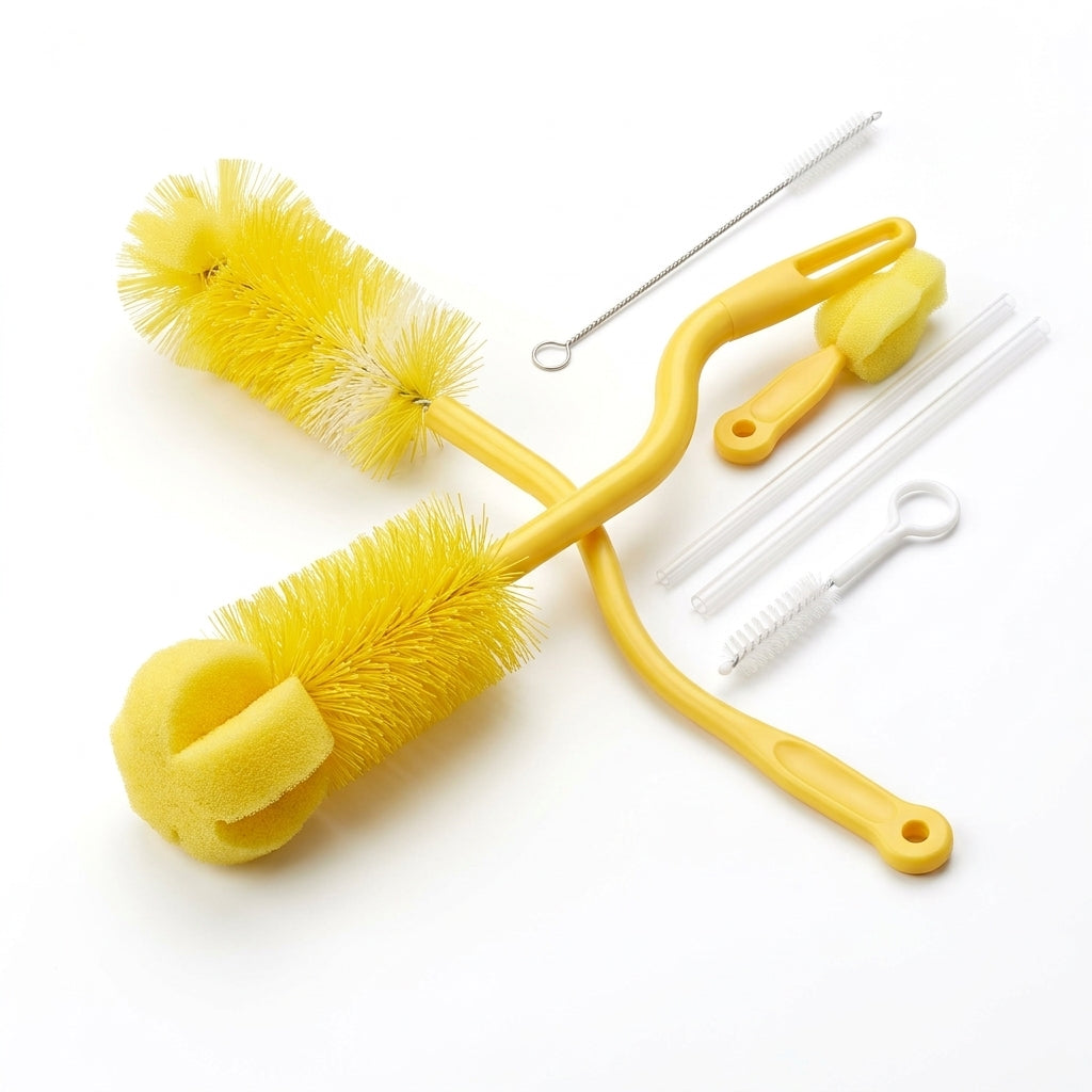 BABY BRUSH SET 5PCS YELLOW MINITREE