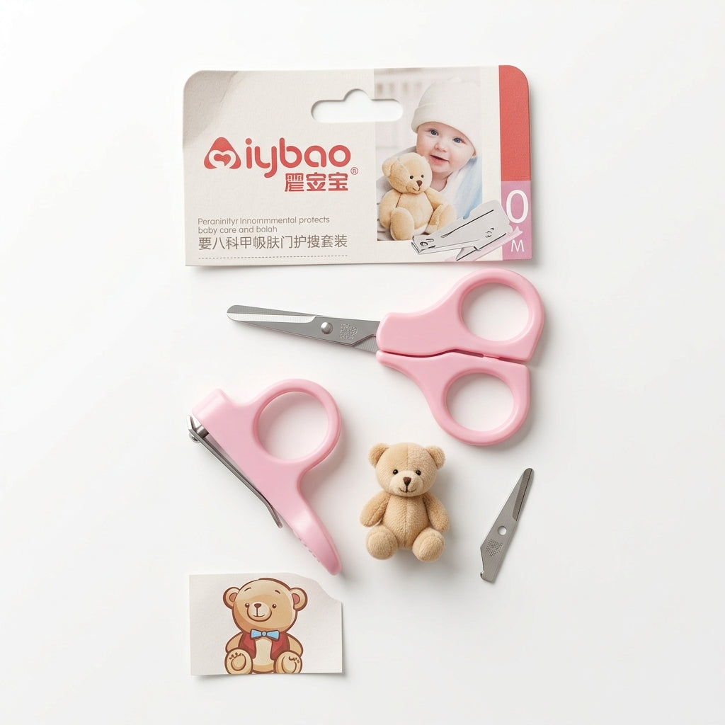 BABY SCISSOR SET 2PCS PINK