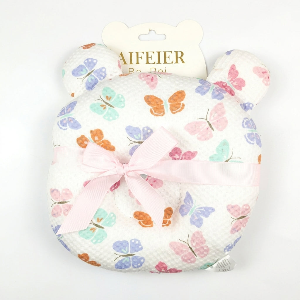 AIFEIER PREMIUM BREATHABLE BABY HEAD SHAPING PILLOW BUTTERFLY DREAMS