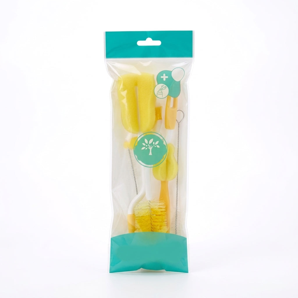 BABY BRUSH SET 5PCS YELLOW MINITREE
