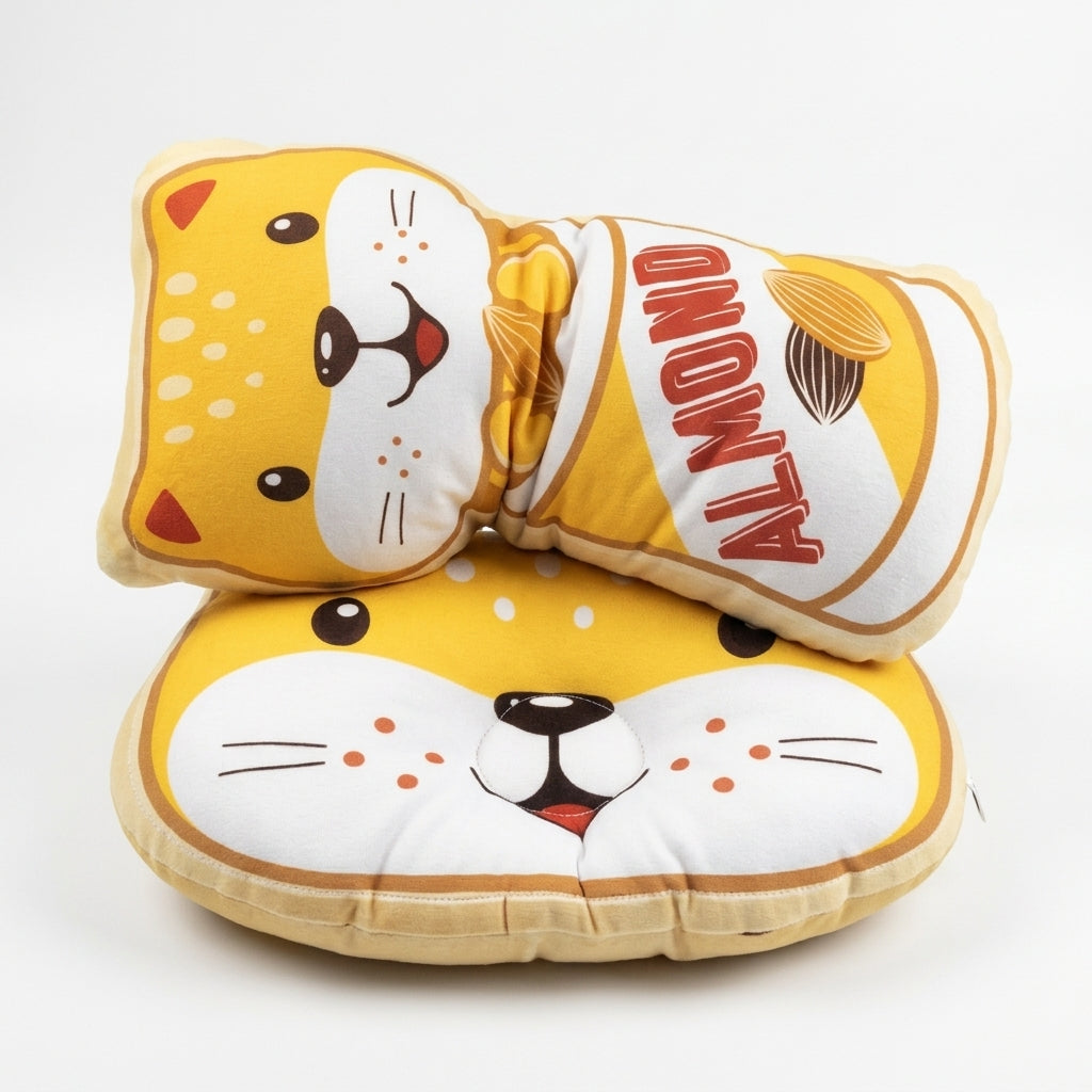 CHINA 2PCS CAT PILLOW SET YELLOW