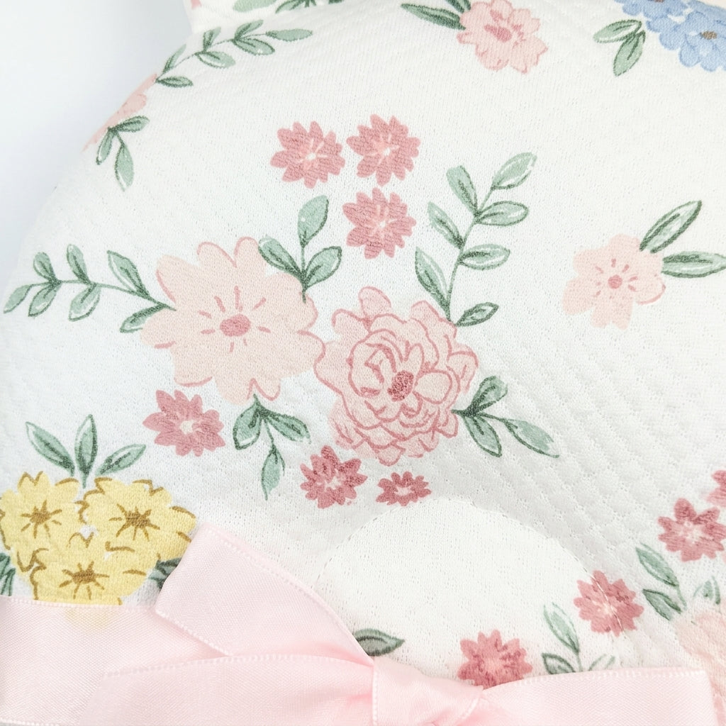 AIFEIER PREMIUM BREATHABLE BABY HEAD SHAPING PILLOW FLORAL PRINT