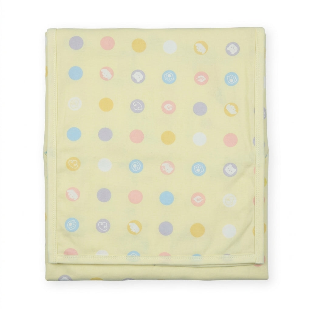 Wrapping Sheet - Thailand Cotton Bear, Yellow | Mami Baby