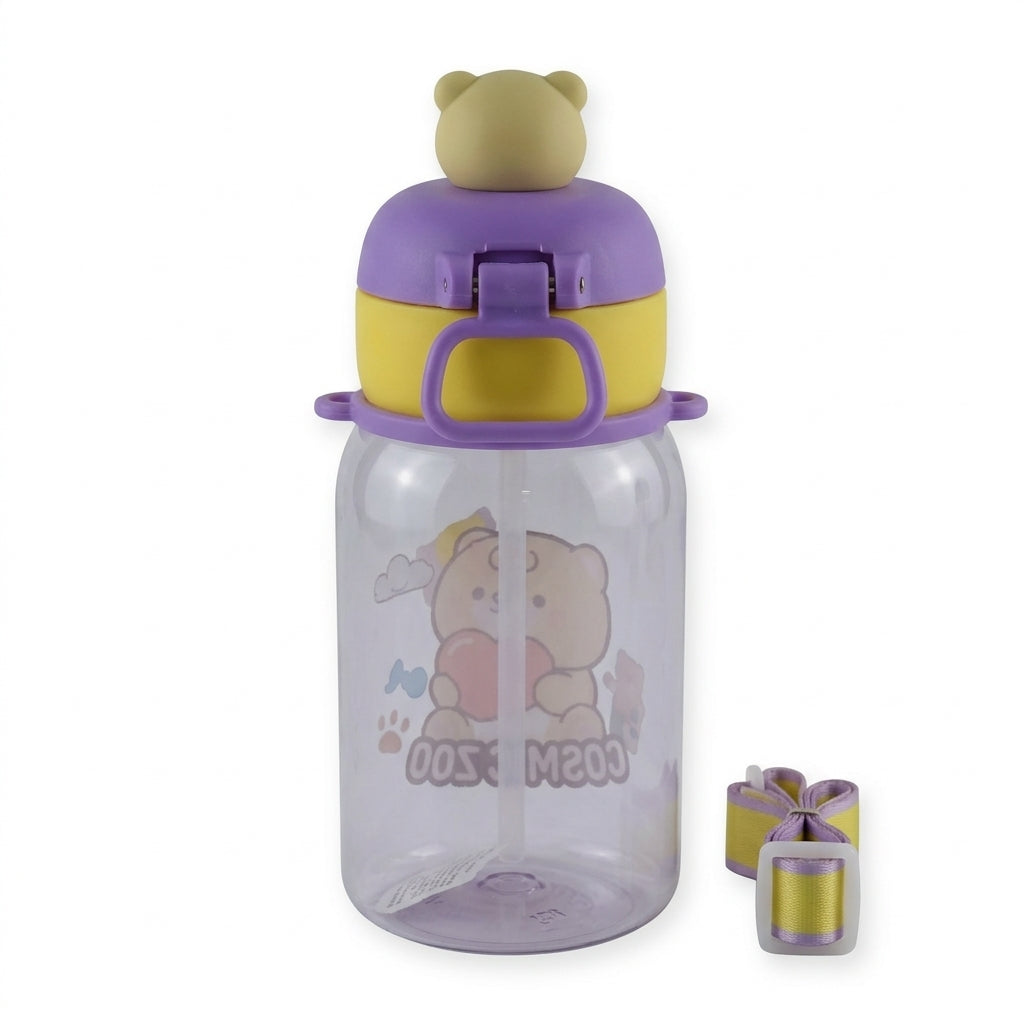 BABY STRAW SIPPER BEAR PURPLE