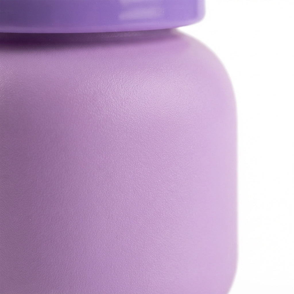 BABY FEEDING BOTTLE RATTLE CAP PURPLE MAQ
