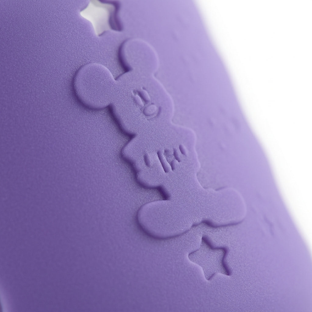 BABY GLASS FEEDER MICKEYMOUSE PURPLE YES