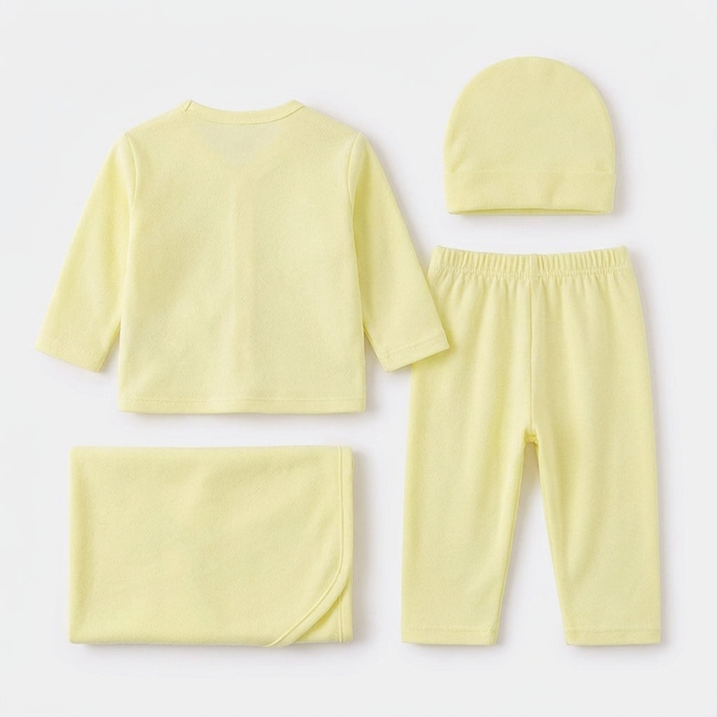 BABY SUIT 5 PIECES SET YELLOW COLOR KOTRAI