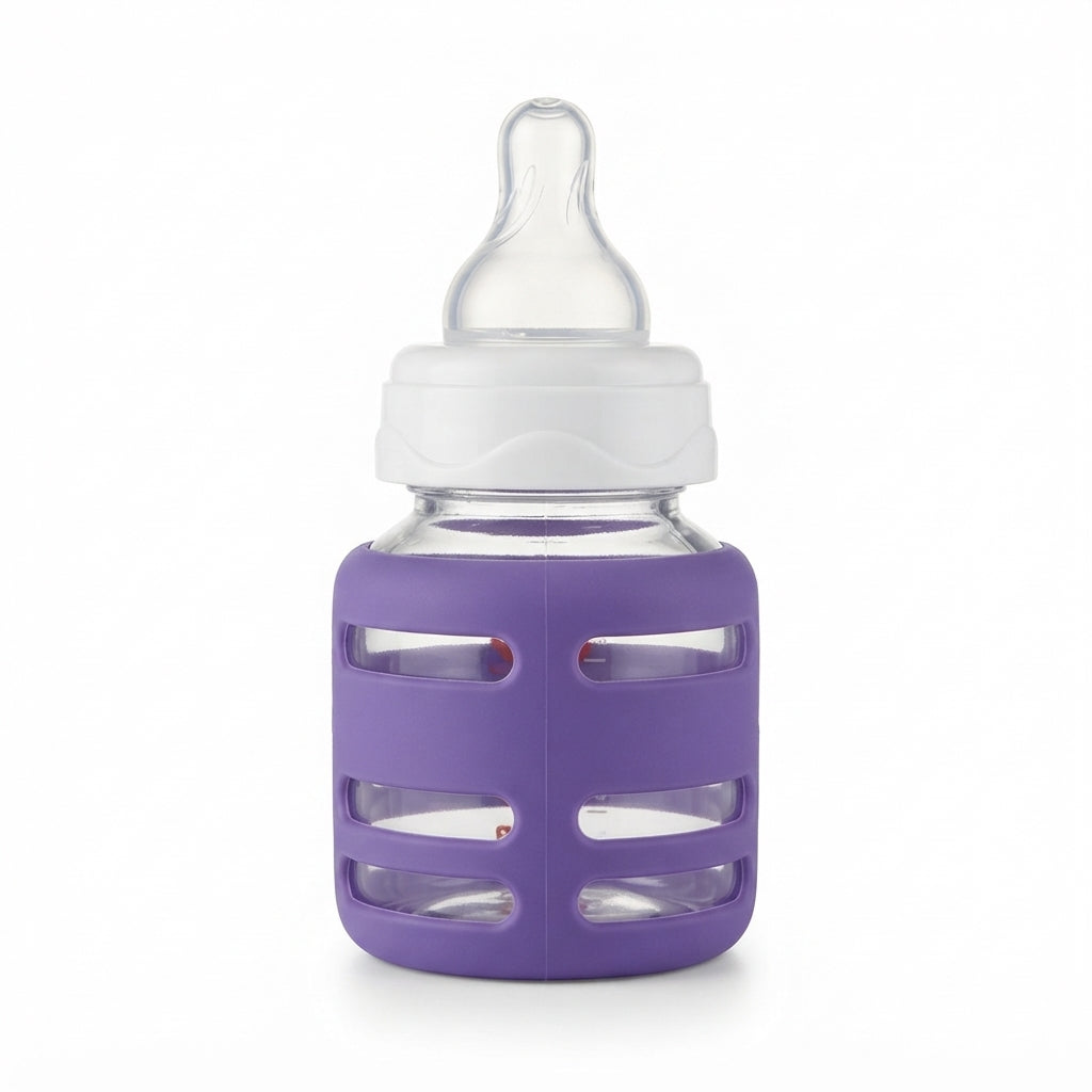 BABY GLASS FEEDER PURPLE YES