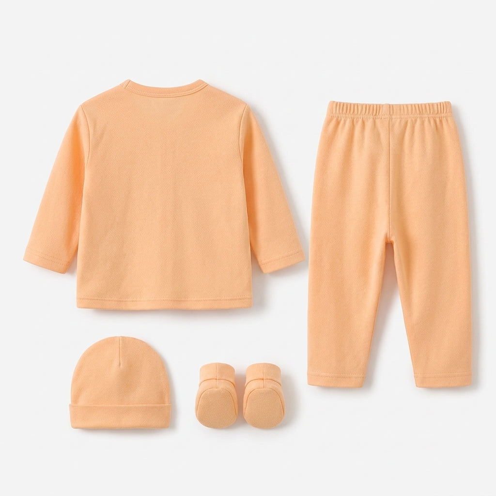 BABY SUIT 5 PIECES SET PEACH COLOR KOTRAI