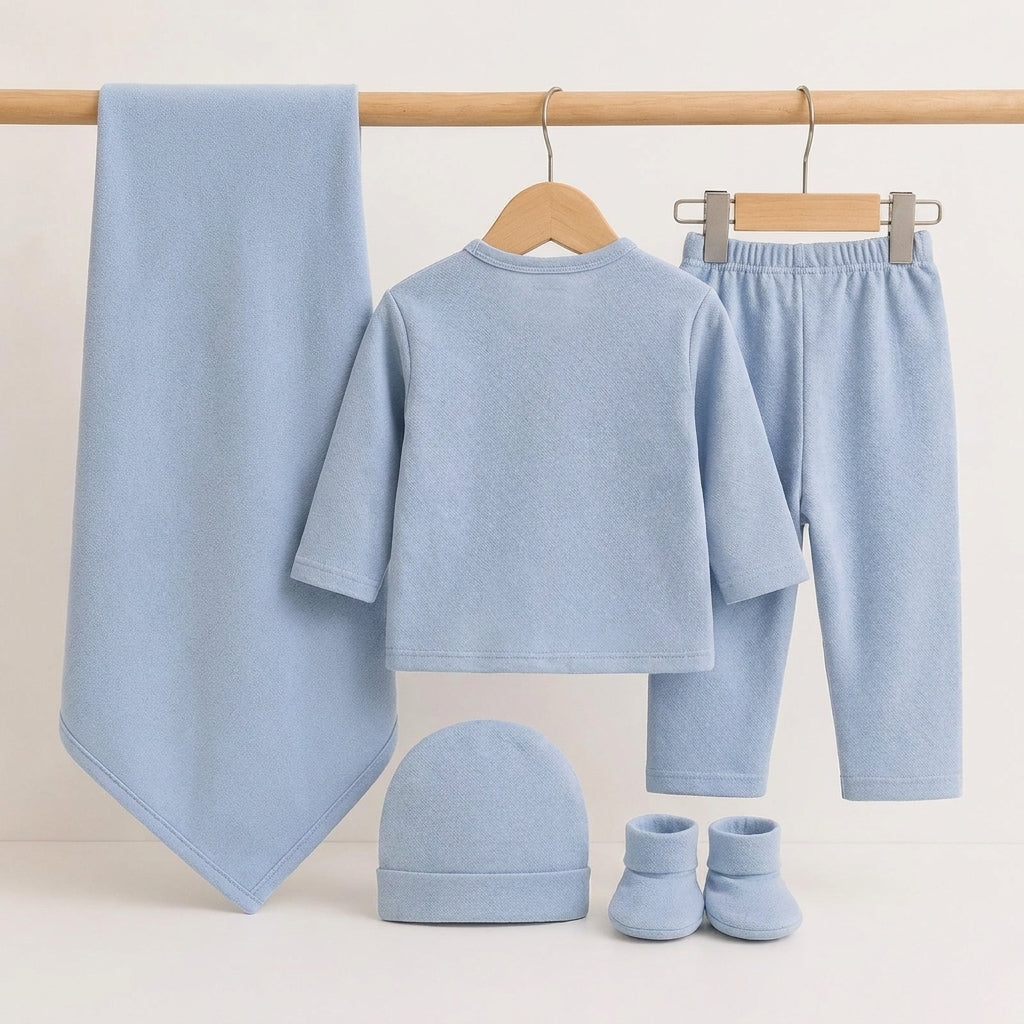 BABY SUIT 5 PIECES SET BLUE COLOR KOTRAI