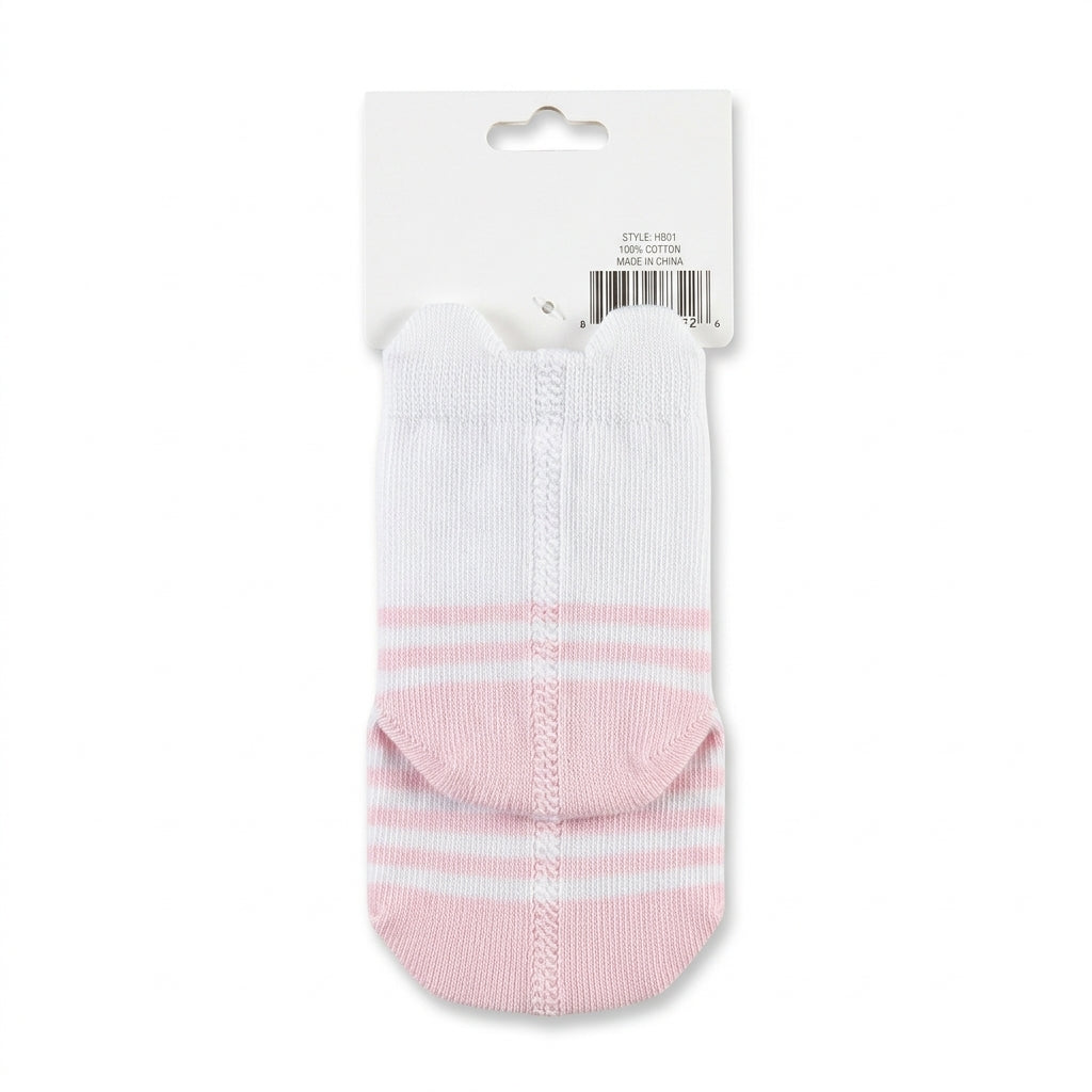 BABY SOCKS IMP CHINA HIGH QUALITY CAT PINK