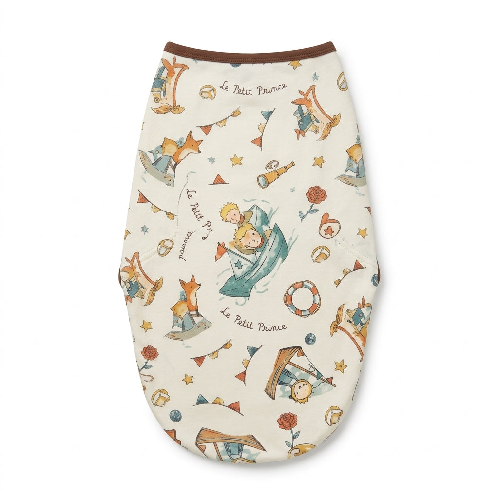 BABY ADJUSTABLE SWADDLE SHIP TEDDY BEAR GREEN