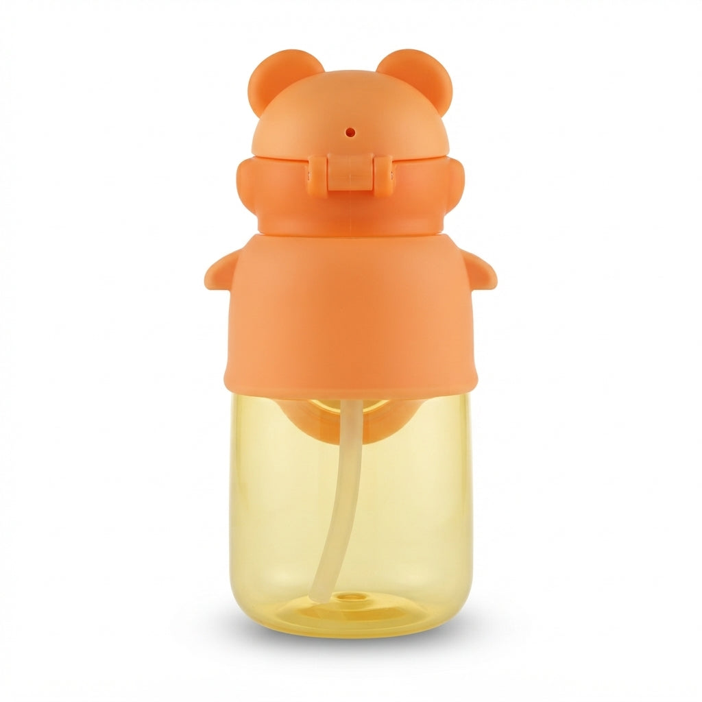 BABY STRAW SIPPER KITTY ORANGE