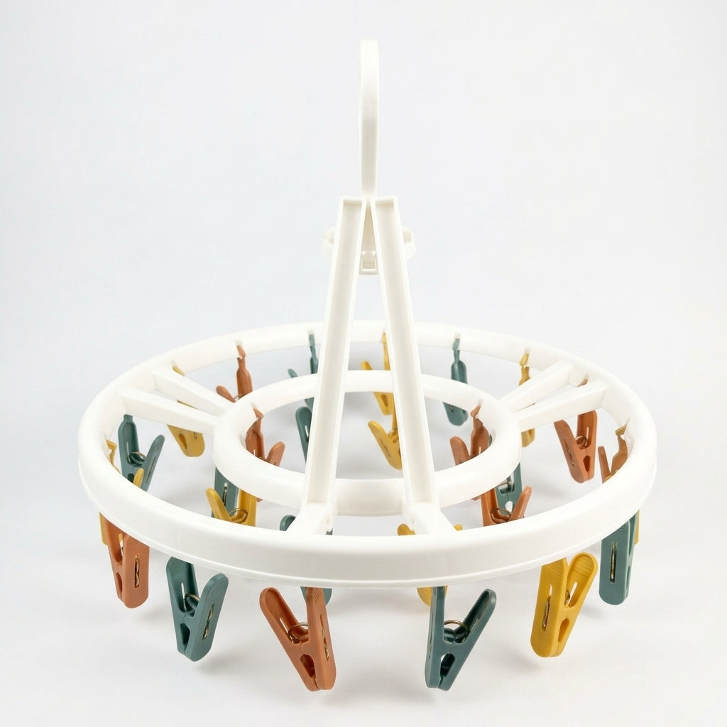 ENWEI 20 CLIP PRO ROUND HANGER HIGH QUALITY MULTICOLOR LAUNDRY SOLUTION