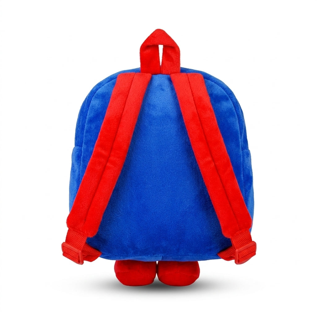 ULTIMATE MARVEL SPIDER MAN 2 IN 1 SOFT TOY & SHOULDER BAG RED AND BLUE EDITION