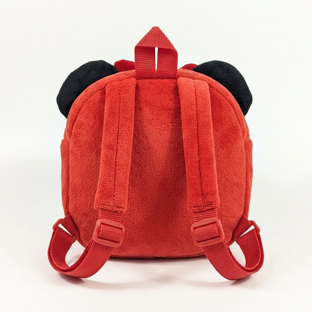 PREMIUM MICKEY MOUSE RED BACKPACK FOR KIDS ULTRA-SOFT VELVET