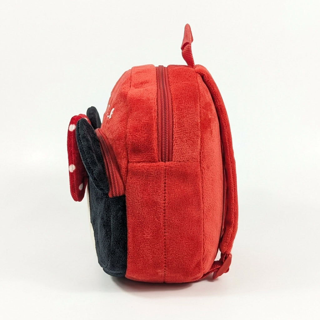 PREMIUM MICKEY MOUSE RED BACKPACK FOR KIDS ULTRA-SOFT VELVET