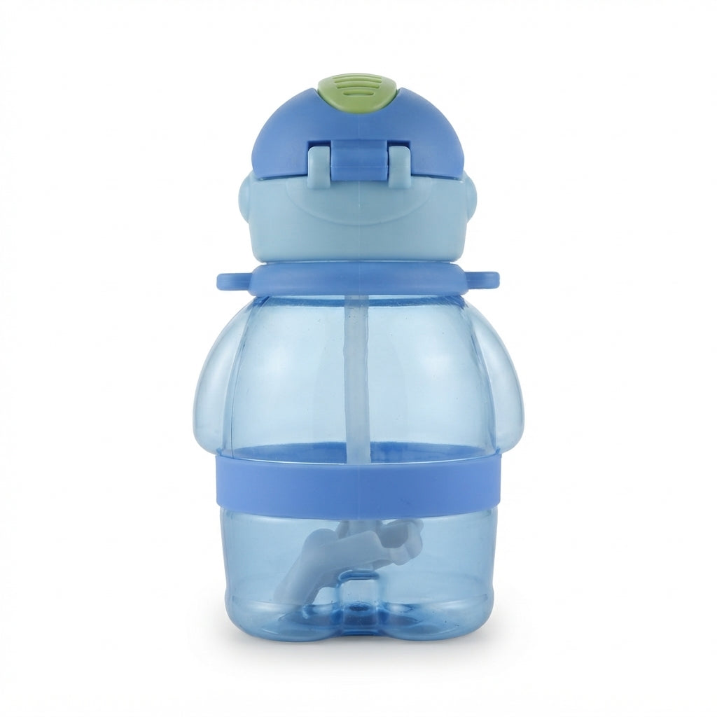 BABY STRAW SIPPER ROBOT BLUE