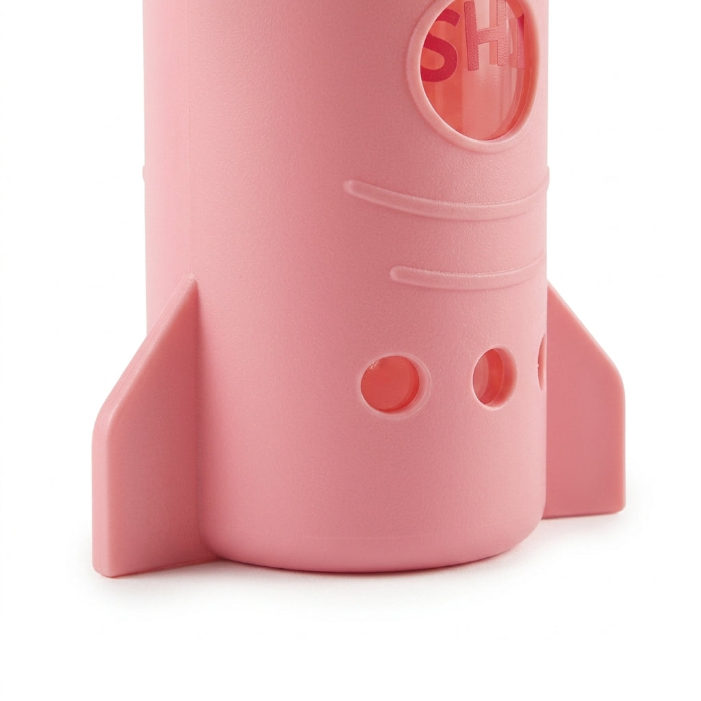 BABY GLASS FEEDER BUNNY PINK FISH