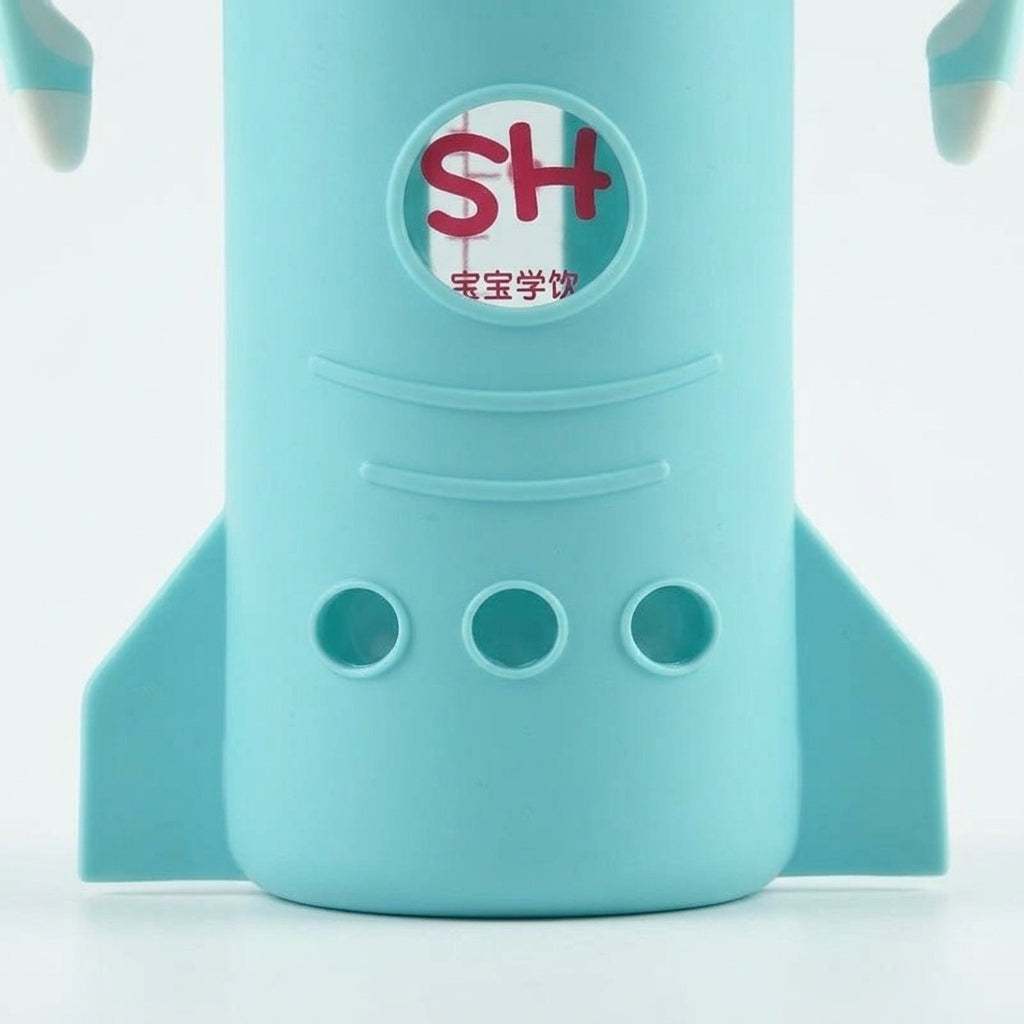 BABY GLASS FEEDER BUNNY CYAN FISH