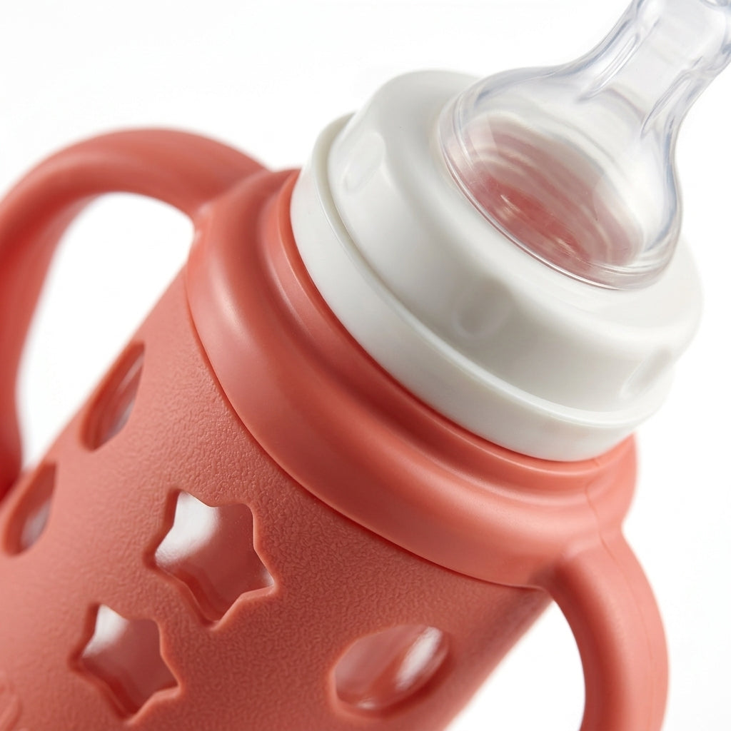 BABY GLASS FEEDER MICKEYMOUSE ORANGE YES