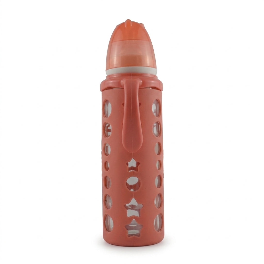 BABY GLASS FEEDER MICKEYMOUSE ORANGE YES
