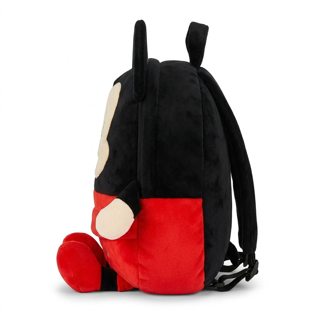 ULTIMATE MICKEY MOUSE 2 IN 1 SOFT TOY & SHOULDER BAG BLACK AND RED EDITION